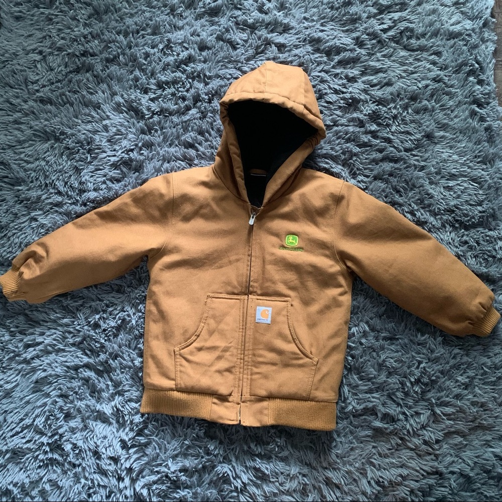 Carhartt Brown Hooded Kids Jacket